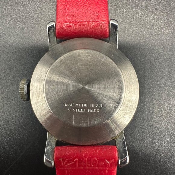 Vintage Dancing Snoopy Watch Red Dial Mid Century Kids Retro Untested As Is - Picture 6 of 11